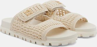 Miu Miu Crochet sandals