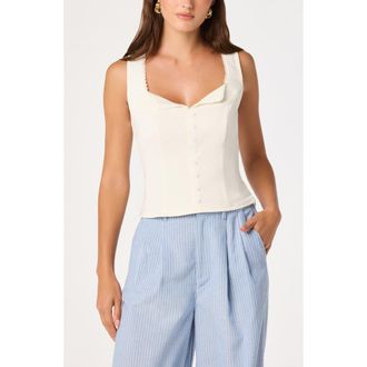 ASTR the Label Maddison Tank in Off White at Nordstrom, Size X-Large