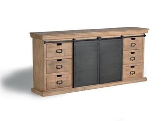 Giner&Colomer Aparador con 6 cajones estilo industrial