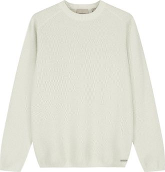 Dstrezzed Dylan Pullover - Heren - Ronde hals truien - Wit - XL - Truien & Vesten
