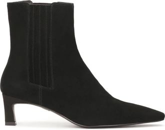 Kazar Instap laarzen met lage hak - Dames - Laarzen met Hak - Zwart - 39 EU - Su&egrave;de - Schoenen