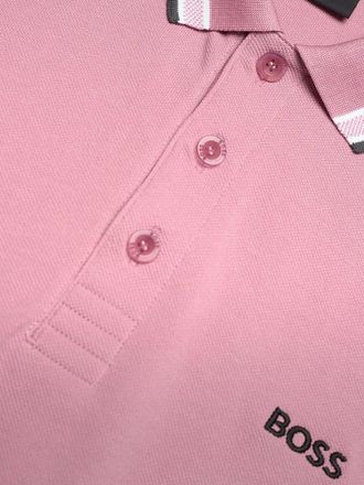 HUGO BOSS Mens Polo Shirt Pink Cotton T-shirts And Polos