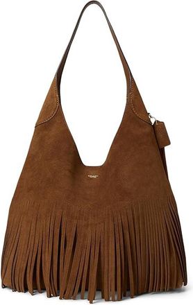 Coach Brooklyn Shoulder Bag 39 With Fringe Shoulder Womens Handbags Warm Brown, Suede