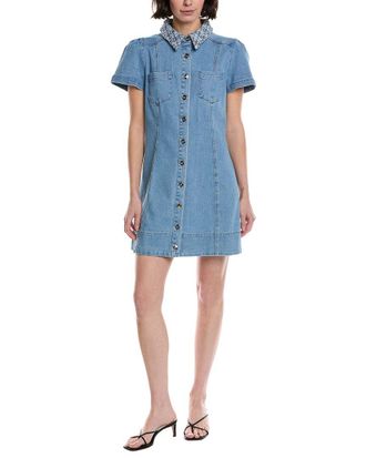 CeCe by Cynthia Steffe Cece Collared Button-Down Mini Swing Dress
