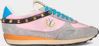 Valentino Garavani Embroidered Rockstud Low-Top Sneakers