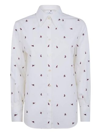 Paul Smith cat-print shirt - White