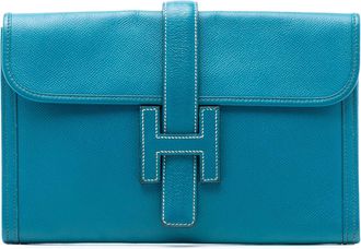 Herm&egrave;s Pre-owned Womens Epsom Jige 29 - Marine Leather - One Size