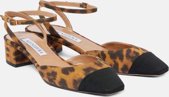 Aquazzura French Flirt 35 leopard-print suede pumps