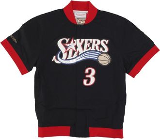 Mitchell & Ness Tops, Heren, Zwart, XL, Polyester, NBA Off Court Warm Up Jacket