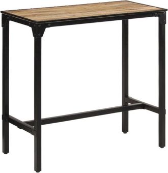 vidaXL Bar Table 110x55x107 cm Solid Rough Wood Mango Vidaxl