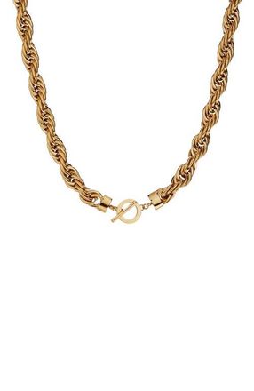 Alex and Ani Large Rope Chain Toggle Necklace in Gold at Nordstrom