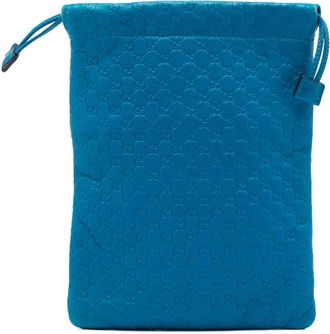 Gucci Pre-owned Gucci Microguccissima Drawstring Pouch Ladies 281983 203998