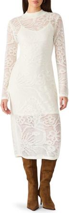 Steve Madden Illie Long Sleeve Sweater Dress in Antique White at Nordstrom, Size Xx-Large