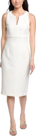 St. John Contrast Framed Sheath Dress
