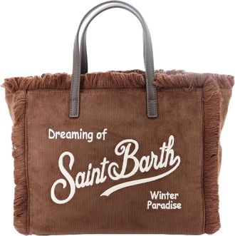 MC2 Saint Barth Borsa Colette in velluto a coste - - Bags - Donna - Marrone - ONE SIZE