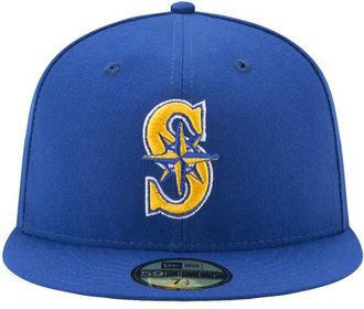 New Era Womens Seattle Mariners Mariners 59Fifty Authentic Cap - Adult Royal Size 6 7/8
