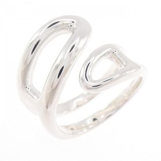 Herm&egrave;s Chaine Dancre Silver 925 Band Ring (Pre-Owned)