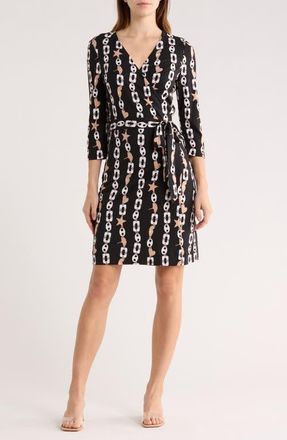 Diane Von F&uuml;rstenberg New Julian Print Silk Jersey Wrap Dress in Charms Large at Nordstrom, Size X-Small