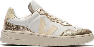 Veja V-90 O.t. Leather - Dames - Sneakers - Wit - 39 EU - Katoen - Schoenen