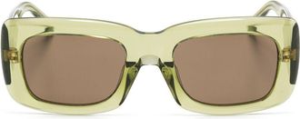 The Attico Occhiali da sole squadrati - Verde