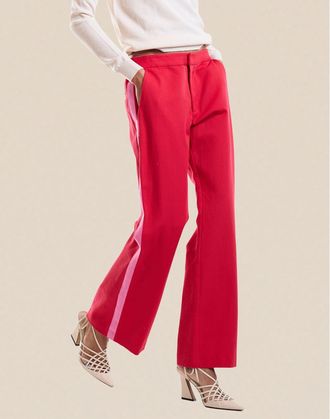 Cynthia Rowley Cotton Cropped Flared Pants
