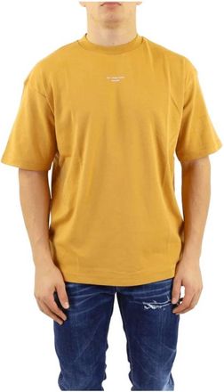 Dr&ocirc;le de Monsieur Klassiek Heren T-shirt - Heren - T-shirts - Oranje - S - Tops