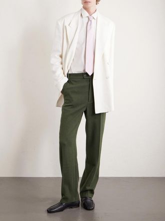 The Elder Statesman Tapered Wool, Silk and Cashmere-Blend Trousers