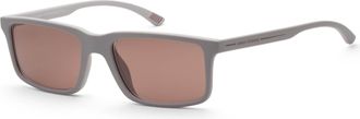 A|X Armani Exchange Mens 57 mm Grey Sunglasses