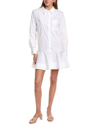 English Factory Collared Flare Skirt Dress