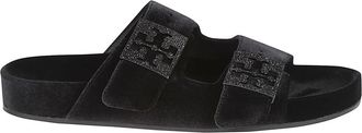 Tory Burch Mellow Pav&eacute; Sandal - Dames - Sandalen - Zwart - 37 1/2 EU - Schoenen