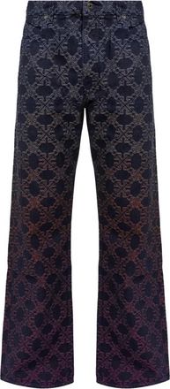 Off-white Arrow Monogram Degrad&eacute; Jacquard Denim - Heren - Jeans - Blauw - Maat: W32 Denim
