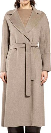 Max Mara Belted Coats, female, Beige, S, Smmelisa Wrap Coat