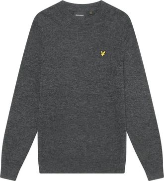 Lyle & Scott Truien & Vesten, Heren, Grijs, XL, Wol, Mid Knits Lambswool Blend Crew Neck Jumper