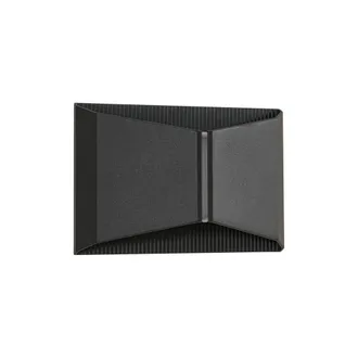 Lindby L&aacute;mpara de pared led exterior de metal negro
