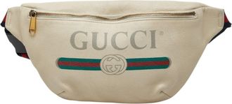 Gucci Ivory White Leather Sling Bag (Pre-Owned)