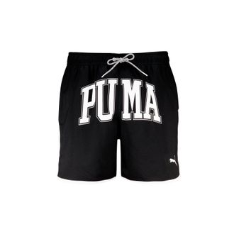Puma Badeshorts PUMA, Herren, Gr. XXL, N-Gr, schwarz, Obermaterial: 100% Polyester, unifarben mit Farbeinsatz, Badehosen Badeshorts, mit auff&auml;lligem Logo-S