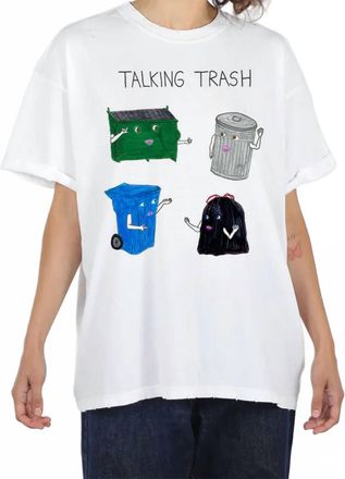 Unfortunate Portrait Boyfriend Talking Trash Top In White