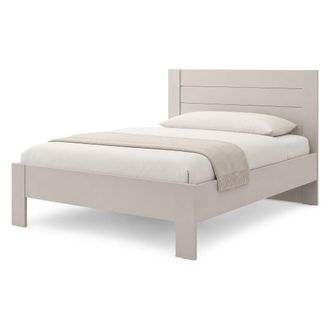 Dmora Lecho Doble Siwwa, Dimensi&oacute;n Del Colch&oacute;n 160x200 Cm, Soporta 200 Kg, Doble, Blanco Crema