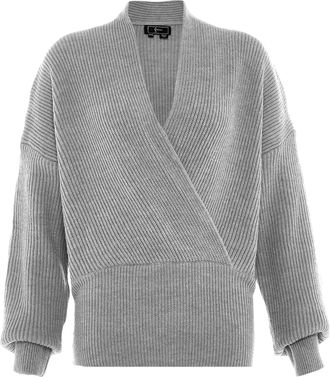 Faina Jumper Dames licht grijs melange