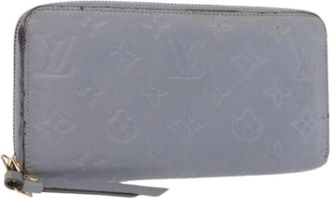 Louis Vuitton Pre-owned Clutches, female, Gray, Size: ONE SIZE Pre-owned Canvas Wallet