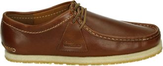 Clarks Schoenen, Heren, Bruin, 43 1/2 EU, Leer, Casual Leren Veterschoenen