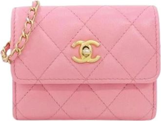 Chanel Pre-owned Vintage Mini Bag - Dames - Vintage Mini Tas - Roze - ONE Size - Leer - Vintage