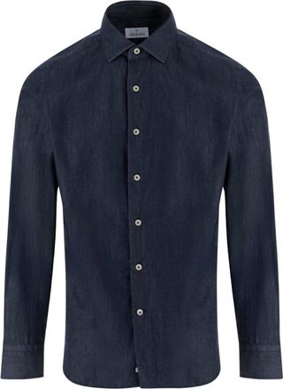 Alessandro Gherardi Hombre, Camisas, Azul, Talla: 2XL