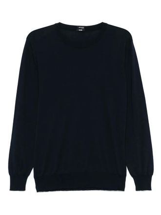 Kiton cotton top - men - Cotton - L - Blue