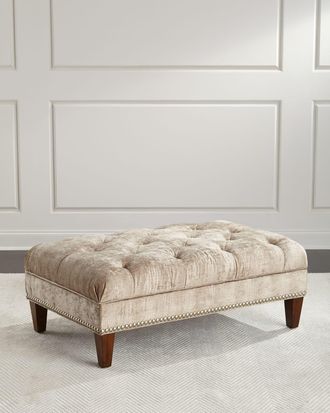 Massoud Fontaine Tufted Storage Ottoman