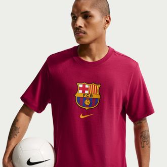 Nike FC Barcelona Nike Mens Soccer T-Shirt in Red | IM1659-620