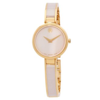 Movado Moda Quartz Pink Dial Ladies Watch 0607867