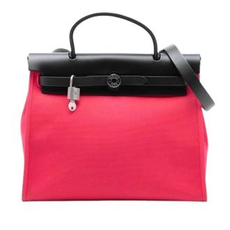 Herm&egrave;s Pre-owned Herbag Zip 31 - Dames - Pre-owned - Roze - Maat: ONE Size Leer