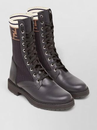 Fendi rockoko boots sock style chunky sole