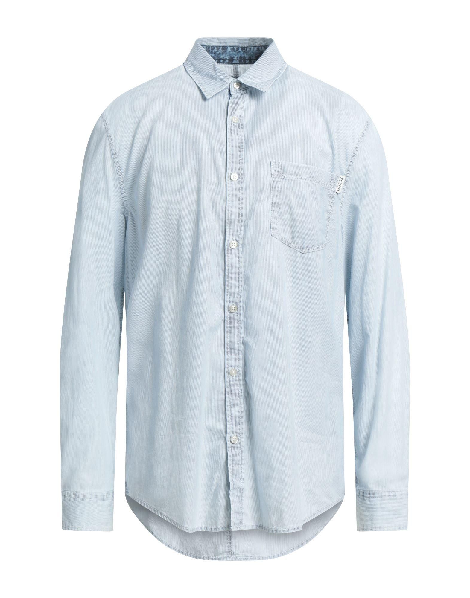 Light blue guess shirt clearance